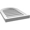 Ekena Millwork Round Top Surface Mount PVC Gable Vent: Functional, w/ 2"W x 2"P Brickmould Sill Frame, 16"W x 24"H GVPRT16X2403SF - alternate 2